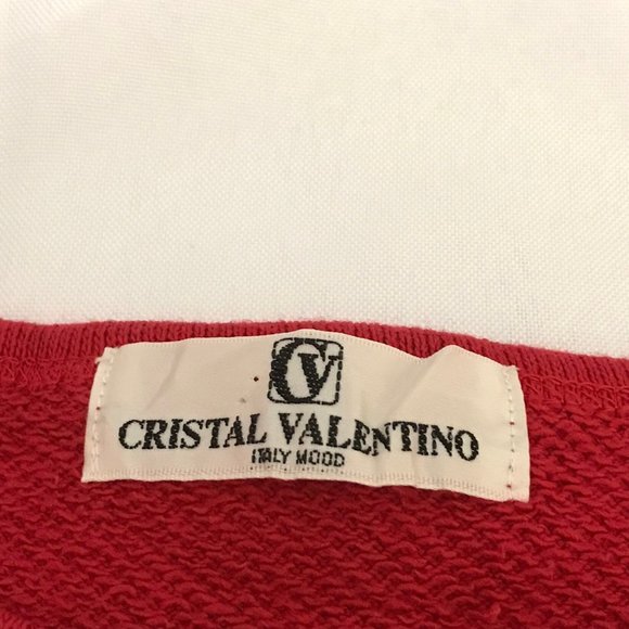 Cristal Valentino Sweatshirt Embroidered Spell Out - Picture 3 of 4